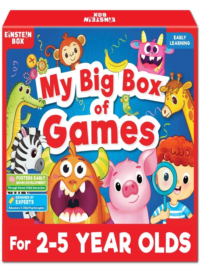 EINSTEIN BOX My Big Box of Games for Toddlers 2+ | Toys & Gifts for Boys & Girls Ages 2-5 Years Old | Kids Board Games | Birthday Gift for Kids Ages 2,3,4,5 Years | Educational Toys | - Image 1