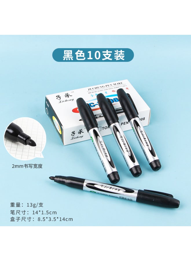 HELPS Quick-drying Oil-based Marker Black Large-capacity Thick-head Marker Pen Express Logistics Special Red Pen Large-head Pen - Image 1