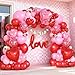 Vibzox Valentines Day Balloon Arch Kit Decorations Pink Red Balloons with Heart LOVE Foil Balloons for Valentines Day Anniversary Birthday Wedding Decorations - Image 4