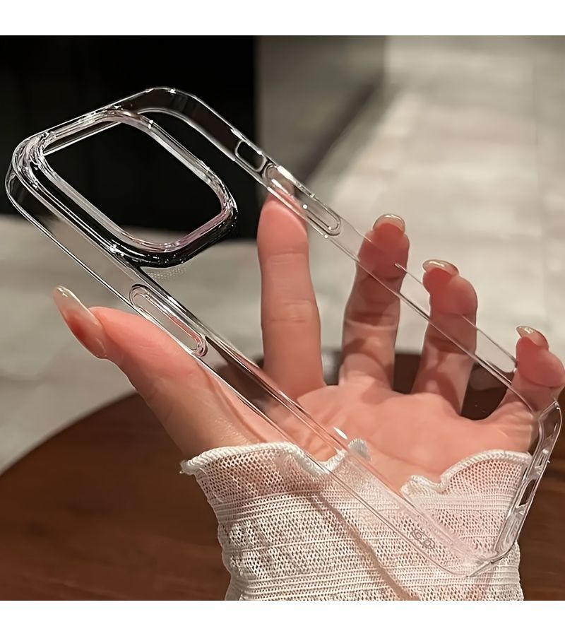 غطاء هاتف شفاف من الأكريليك مع تصميم بسيط لأبل آيفون 14 برو ماكس - Image 3