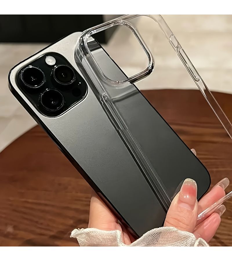 غطاء هاتف شفاف من الأكريليك مع تصميم بسيط لأبل آيفون 14 برو ماكس - Image 2