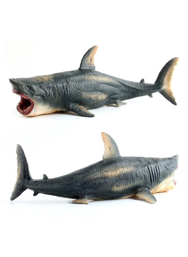 Children's Early Childhood Education Toys Simulation Shark Great White Shark Hollow Shark Marine Animal Model Simulation Marine Life-Color:LX862 Spin Tooth Shark 165.6G - Image 3