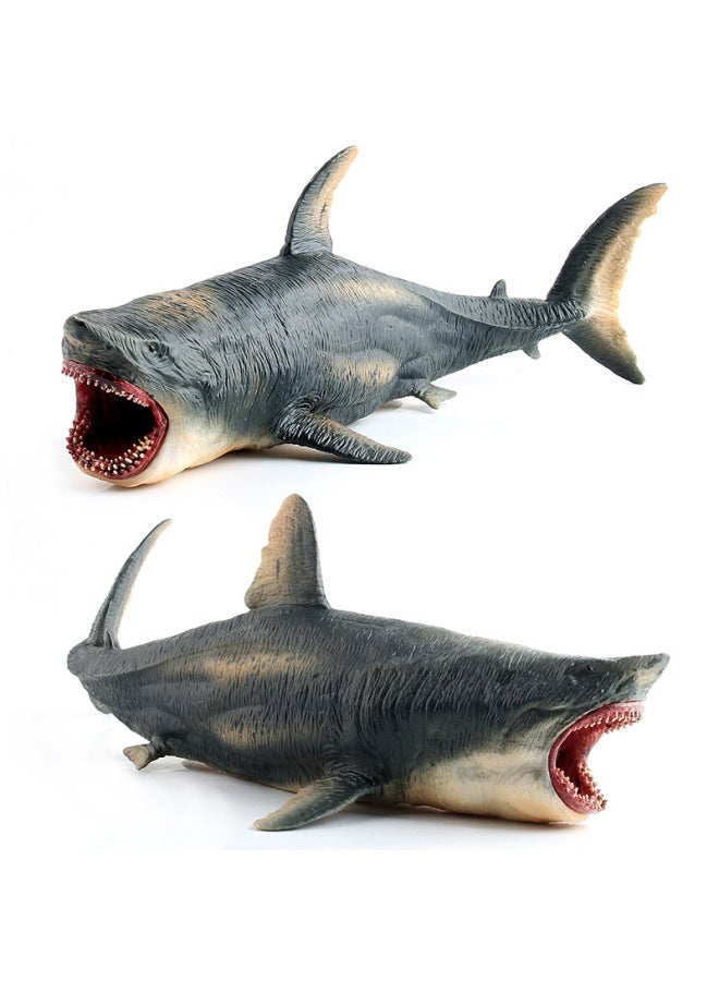Children's Early Childhood Education Toys Simulation Shark Great White Shark Hollow Shark Marine Animal Model Simulation Marine Life-Color:LX862 Spin Tooth Shark 165.6G - Image 5
