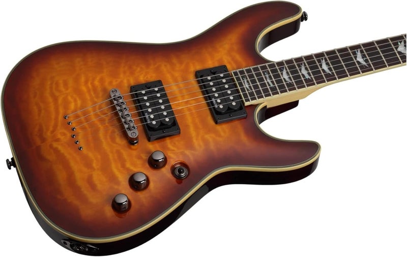 Schecter جيتار كهربائي شيكتر أومن إكستريم-6 - لون شمس غامق عتيق - Image 4