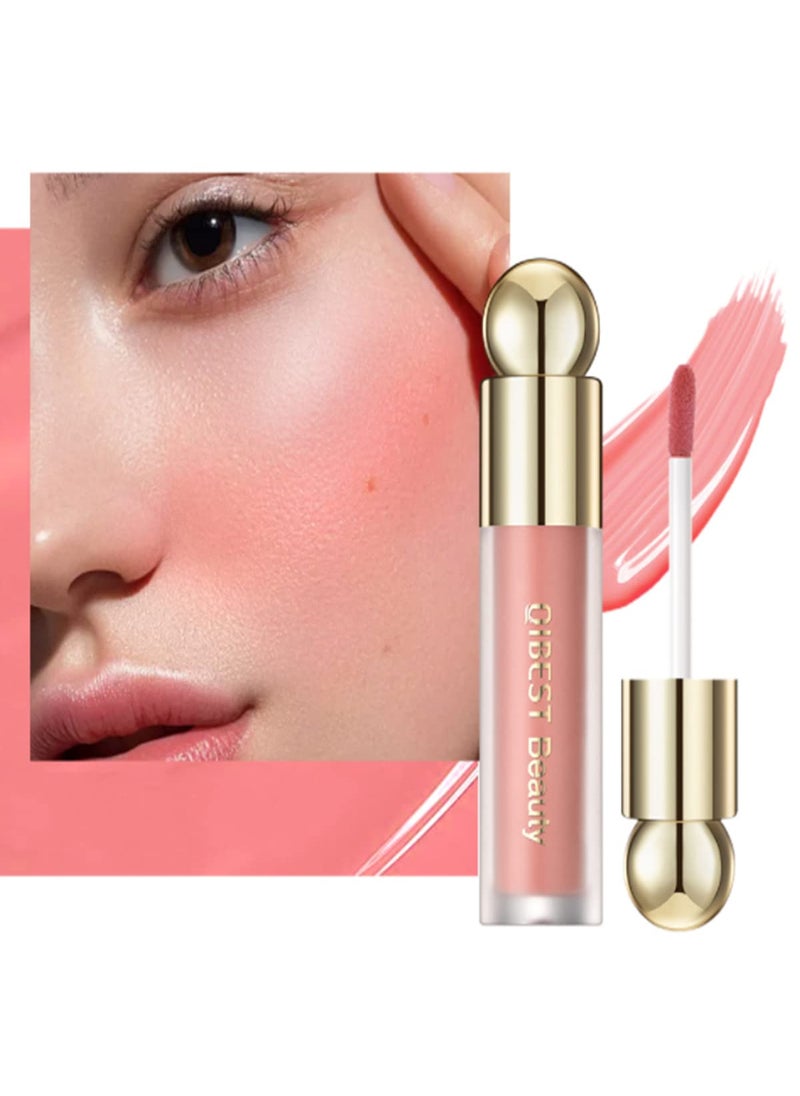 Beauty Searcher - Liquid Blush for Cheeks Lightweight NaturalLooking Silky Smooth Creamy Formula Velvet Highly Pigmented Brightens Waterproof LongWearing Blush Makeup 04APRICOT - Image 1