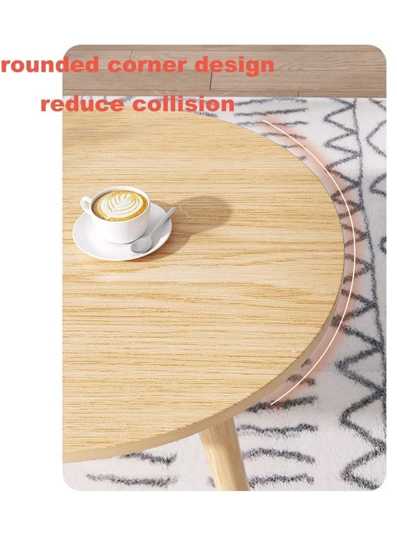 LEDIN - White Oval Shape Wood Coffee Table with Open Shelving for Storage and Display 2 Tier Sofa Table, Small Modern Furniture for Living Room&Home (90x50x42cm) - Image 1