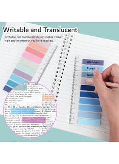 Beauenty 1600-piece Waterproof Index Stickers Sticky Notes, Removable Self-Adhesive Index Tabs (Repeatable Paste), Morandi Color Writable Note Page Markings Bookmarks Index Labels Memo Stickers, for School Office  - Image 2