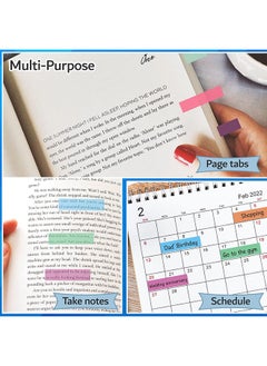 Beauenty 1600-piece Waterproof Index Stickers Sticky Notes, Removable Self-Adhesive Index Tabs (Repeatable Paste), Morandi Color Writable Note Page Markings Bookmarks Index Labels Memo Stickers, for School Office  - Image 5
