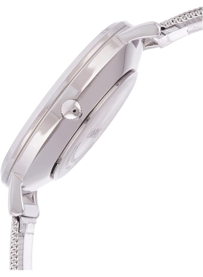 لوراس ساعة كوارتز رجالية بسوار من الفولاذ المقاوم للصدأ، فضية اللون، موديل Rh903Lx8 - Image 3