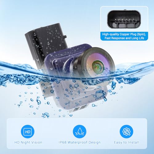 KUTTOLE Rear View Backup Camera Compatible with Ford Escape 2014 2015 2016 Parking Assist Camera 170°Ultra Wide Angle HD Night Vision Waterproof Escape Accessories Reverse Camera EJ5Z-19G490-A GJ5T19G490AD - Image 5