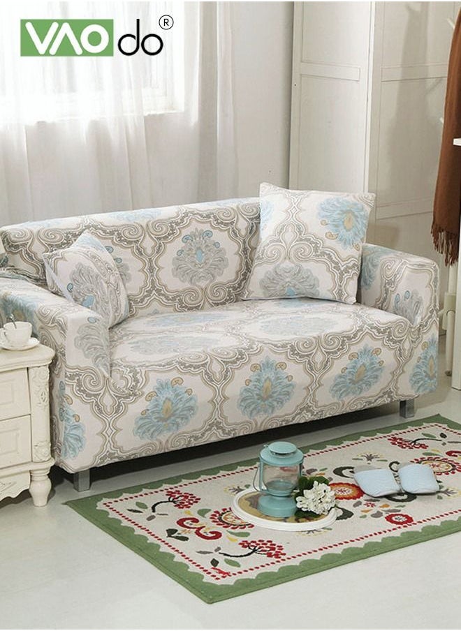 VAOdo - High Elastic Sofa Cover 3 Seat Universal All Inclusive Sofa Cover Noble European Style Setable For All Seasons Difficult To Pilling Fine Soft Material High Color Fastness Fine Wrapped Sofa Cover - Image 1