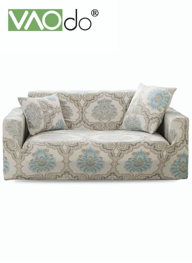 VAOdo - High Elastic Sofa Cover 3 Seat Universal All Inclusive Sofa Cover Noble European Style Setable For All Seasons Difficult To Pilling Fine Soft Material High Color Fastness Fine Wrapped Sofa Cover - Image 1