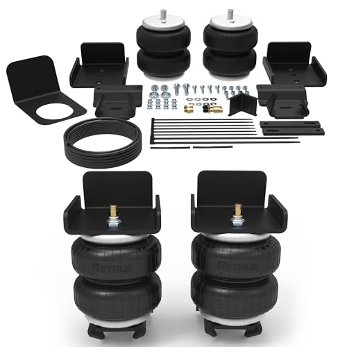 RETRUE Rear Air Bags Suspension Kit Compatible with 2019-2025 Chevrolet Chevy Silverado GMC Sierra 1500 Truck Towing, 5000 Lbs of Load Leveling Capacity, Replacement for Firestone 2609 - Image 1