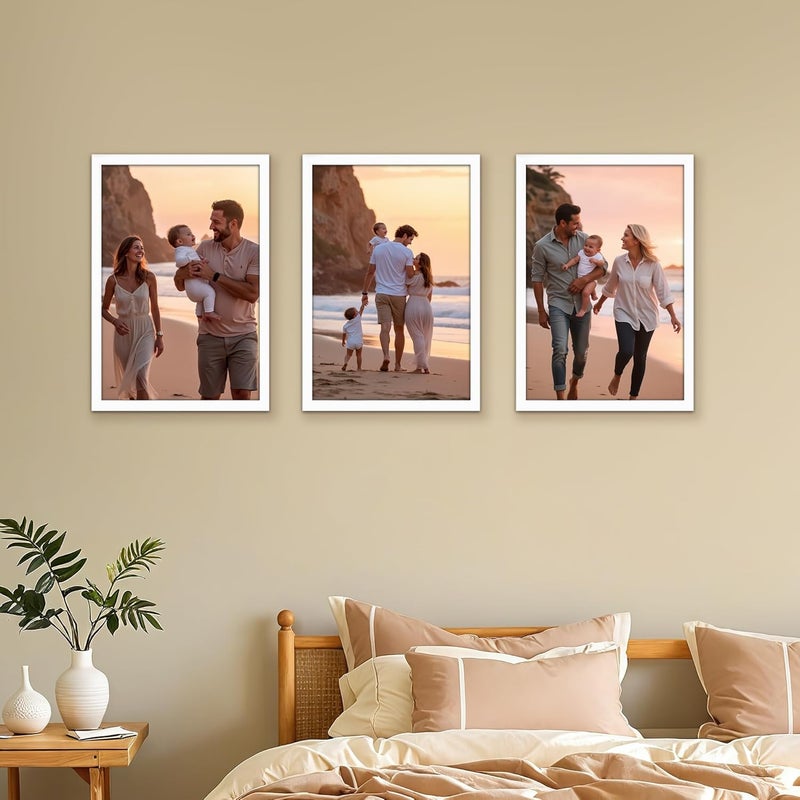 جيفت جاردن إطار الصورة الأبيض Giftgarden، مقاس 20 × 30 سم، إطار صورة عصري للصور واللوحات مقاس 30 × 20، تصميم أملس نحيف، حامل جدار أو طاولة - فردي - Image 4