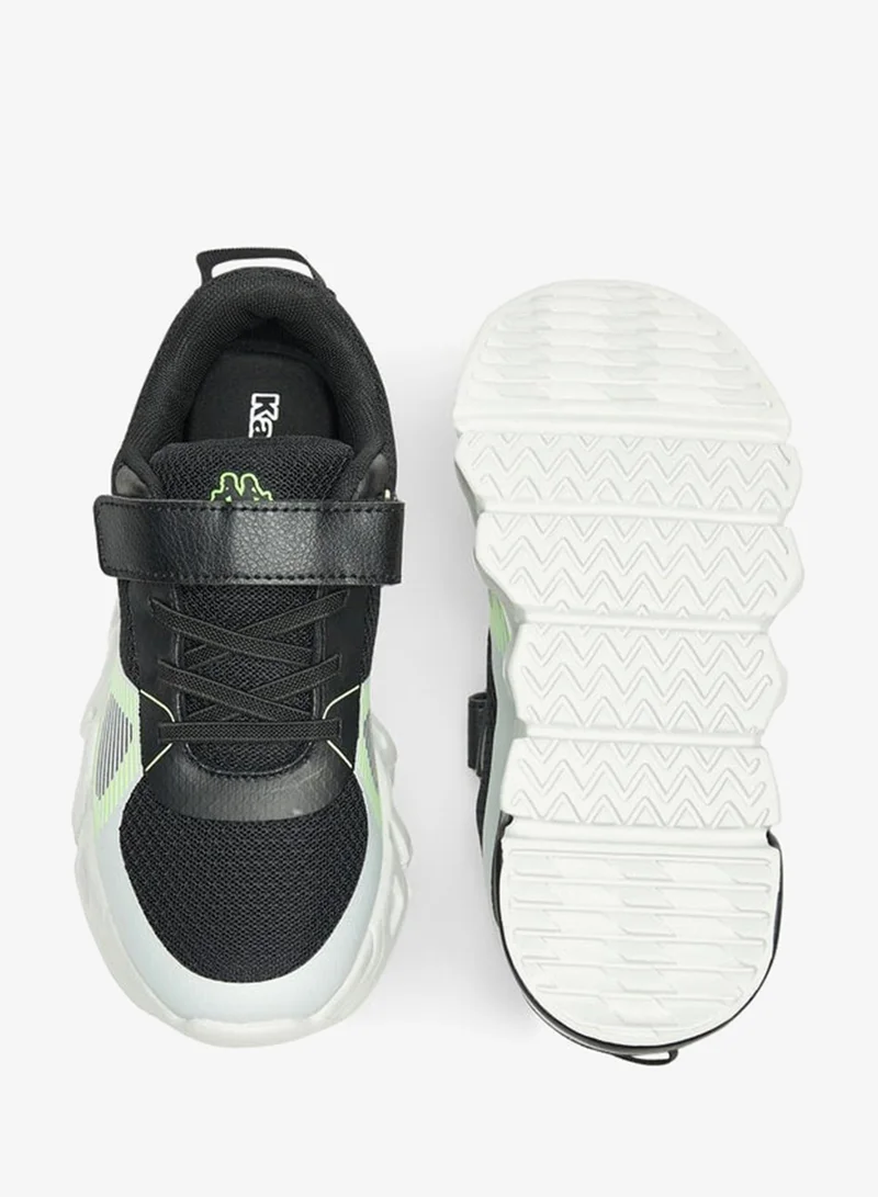 Kappa Boys' Colourblock Walking Shoes with Hook and Loop Closure