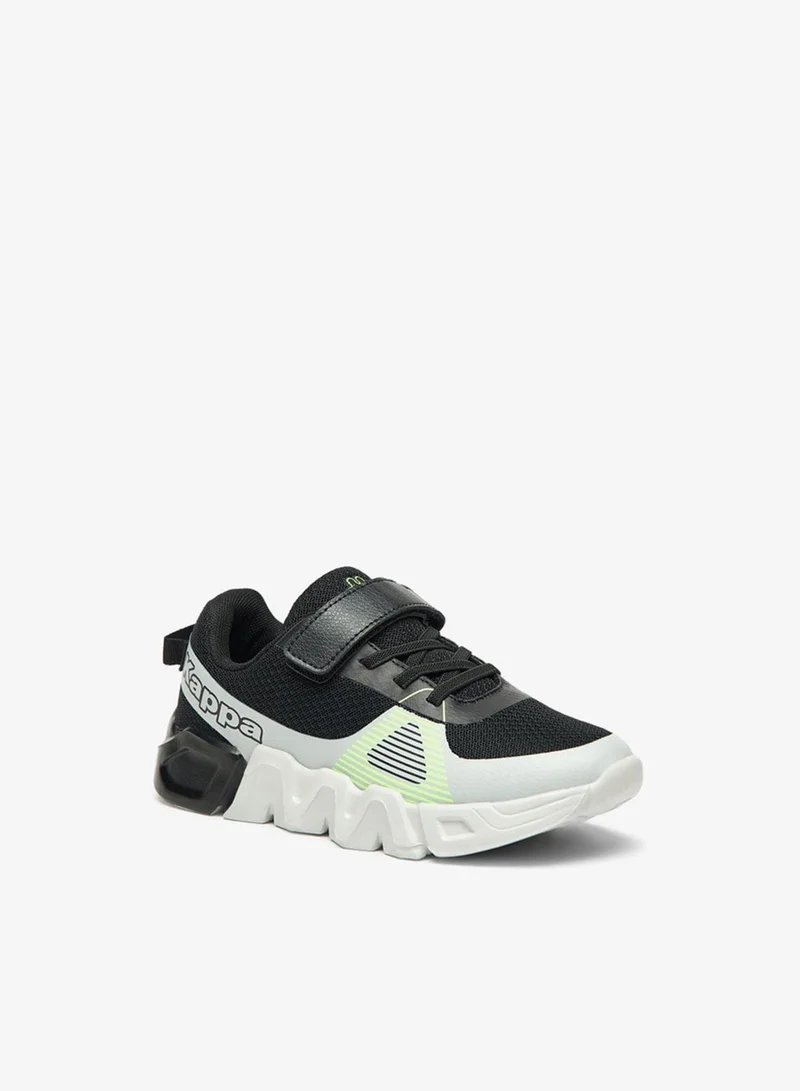 Kappa Boys' Colourblock Walking Shoes with Hook and Loop Closure