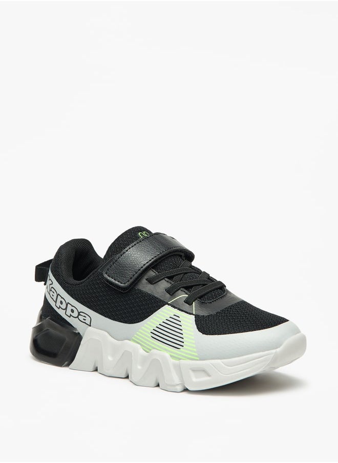 Kappa Boys' Colourblock Walking Shoes with Hook and Loop Closure  - Image 1