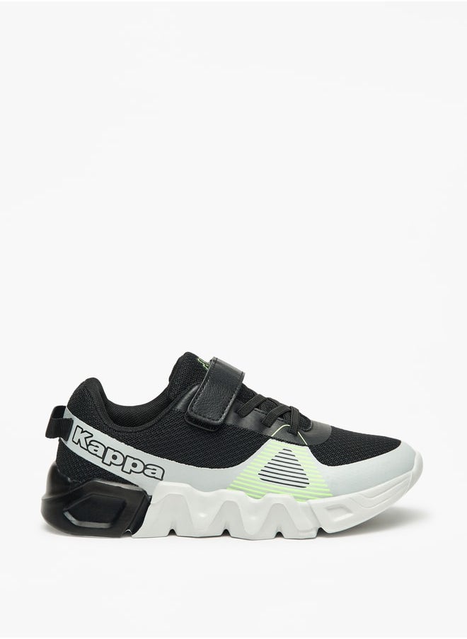 Kappa Boys' Colourblock Walking Shoes with Hook and Loop Closure  - Image 3