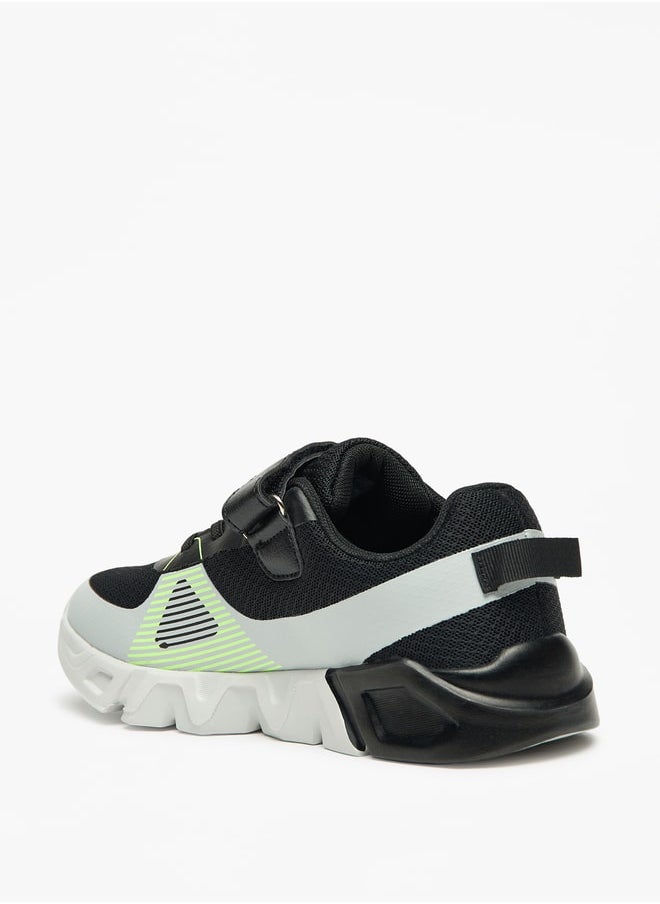 Kappa Boys' Colourblock Walking Shoes with Hook and Loop Closure  - Image 2