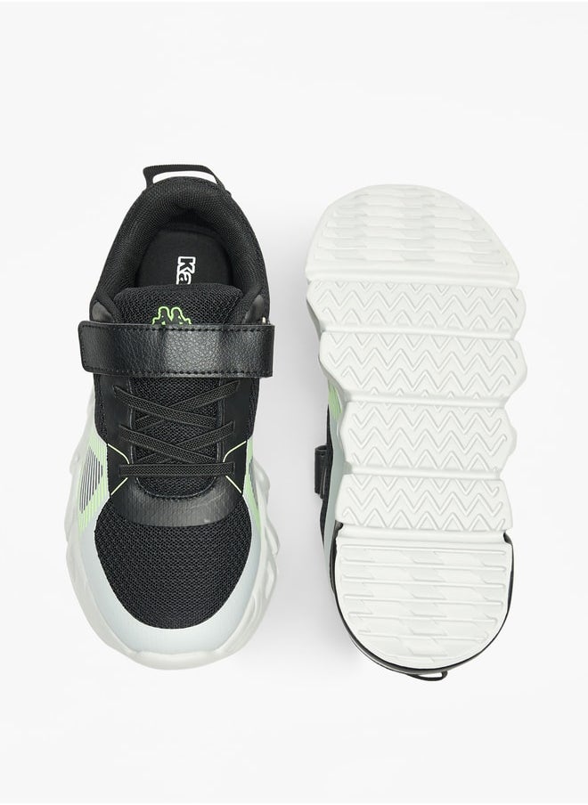 Kappa Boys' Colourblock Walking Shoes with Hook and Loop Closure  - Image 4