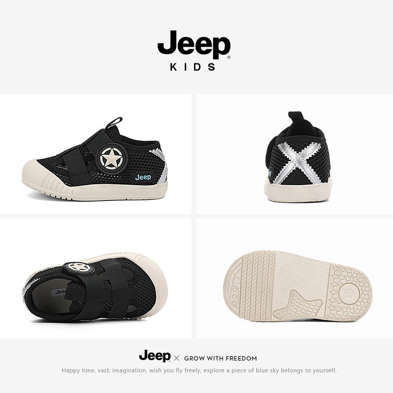 Jeep Children'S Shoes For Babies Aged 1-3, Toddler Shoes For Boys, Closed-Toe Shoes For Girls, Baby Shoes With Shell Toe And Webbing Mesh Shoes - Image 4