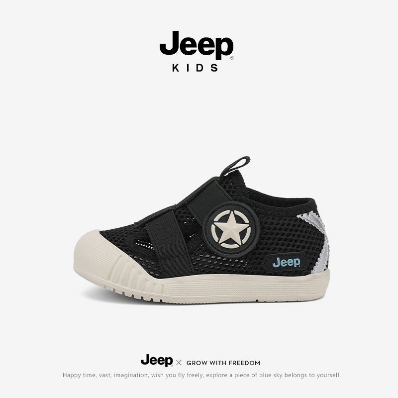 Jeep Children'S Shoes For Babies Aged 1-3, Toddler Shoes For Boys, Closed-Toe Shoes For Girls, Baby Shoes With Shell Toe And Webbing Mesh Shoes - Image 1
