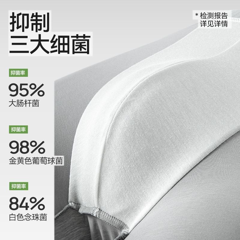 100-Pack Mens Cotton Underwear with Silk fog ash - Image 5