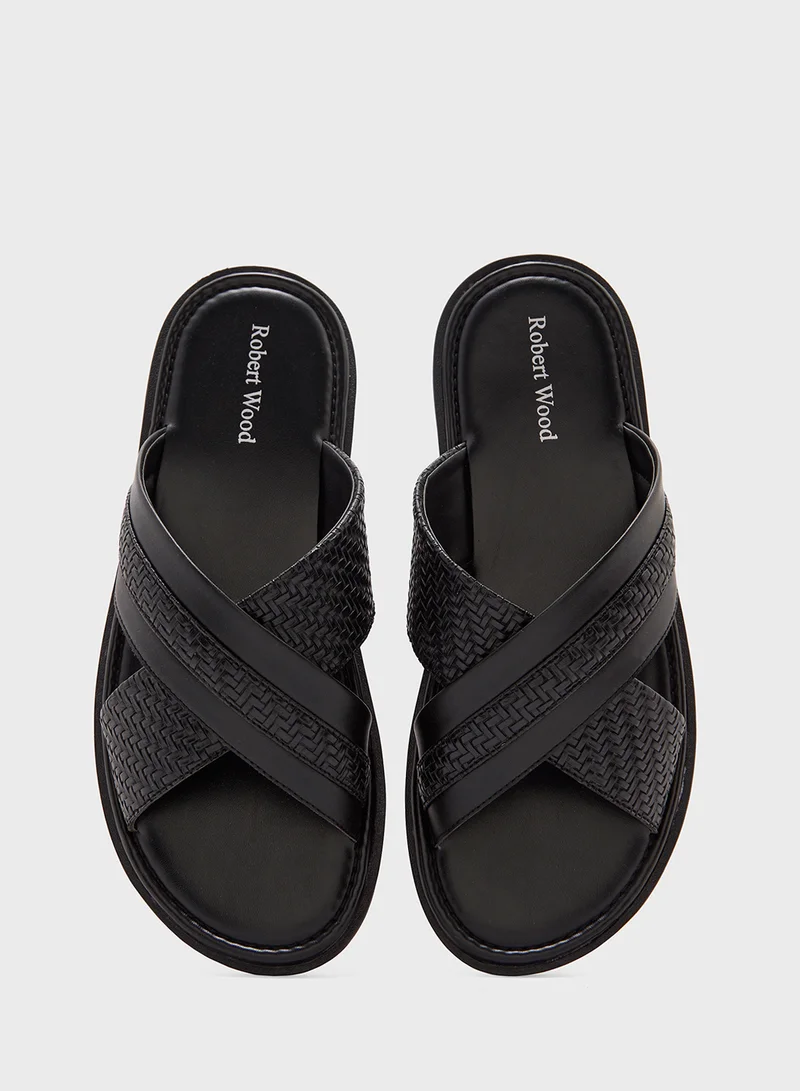 Robert Wood Cross Strap Sandal