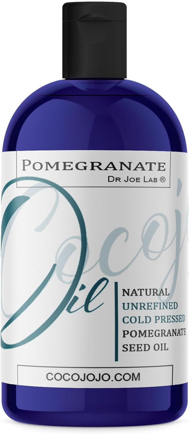 Dr Joe Lab Pomegranate Seed Oil 16 oz Pure Natural Cold Pressed Unrefined Extra Virgin  for Hair Skin Body Nail and Beard  Moisturizing Soothing Hydrating  Nourishing