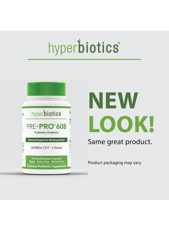 Hyperbiotics New Vegan Prebiotics Plus Probiotics For Women And Men ; Advanced Strength Capsules ; Premium Nutritional Supplement ; Digestive And Immune System Health ; 60 Billion Cfu ; 30 Count - Image 5