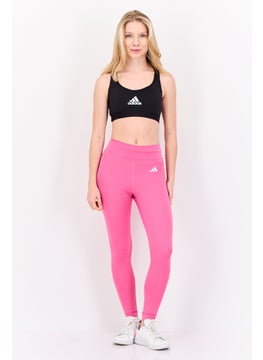 Adidas Women Padded Brand Logo Training Sport Bra, Black  - Image 4