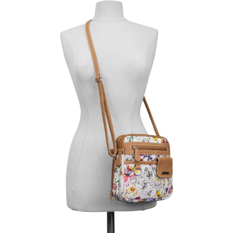 North South Mini Zip Around Crossbody Bag - Image 1