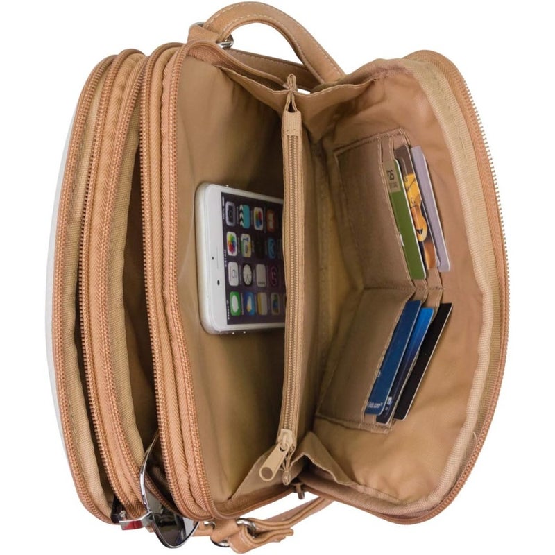 North South Mini Zip Around Crossbody Bag - Image 4