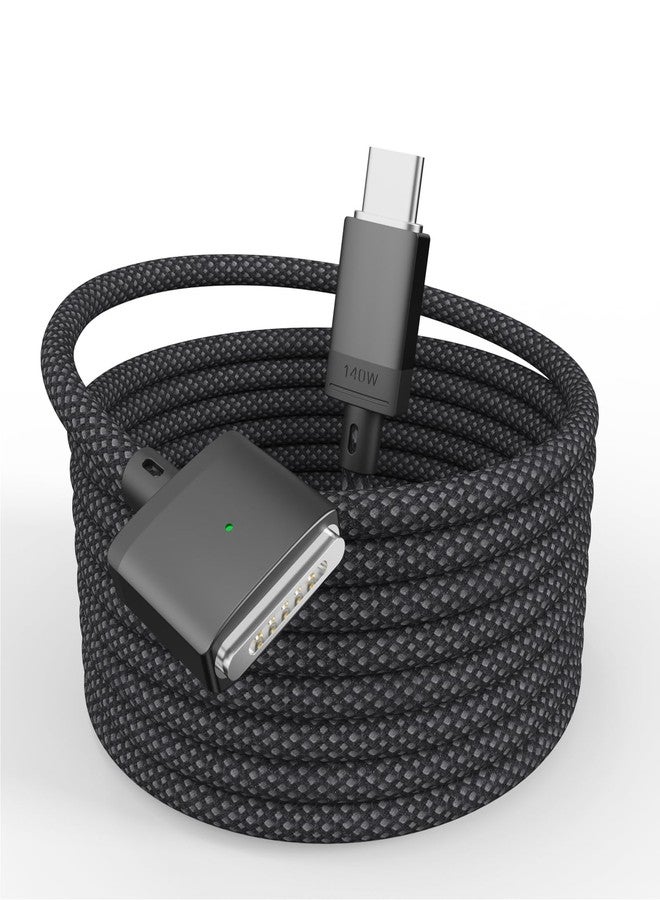 EGTPPJP USB-C to Magnetic 3 Cable Compatible with Magsafe Charging Cable for 14” 16” MacBook Pro 2024 M3 Pro & Max, MacBook Air 2022 M2, Pro 2023 M2 Pro & Max - 6.6ft Black - Image 1