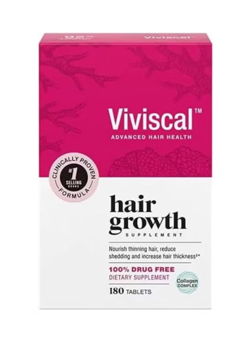 Viviscal Hair Growth Supplement for Women - 180 Tablets - Image 1