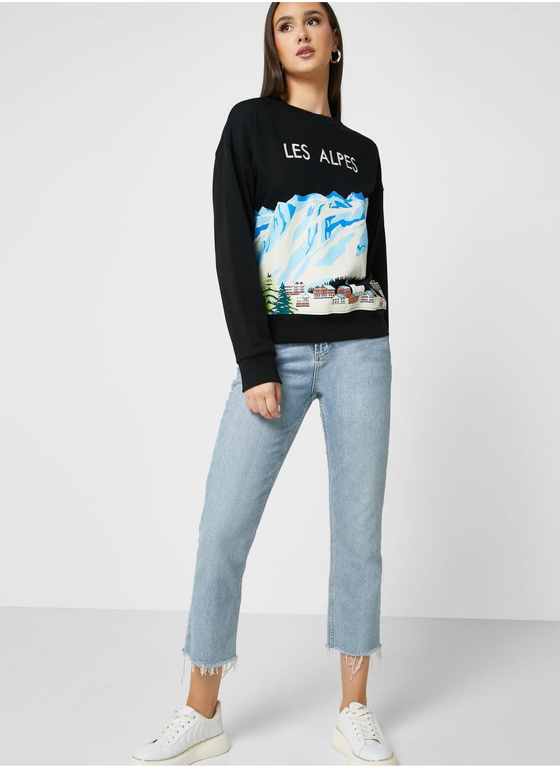 Ginger - Graphic Printed Sweatshirt - Image 1