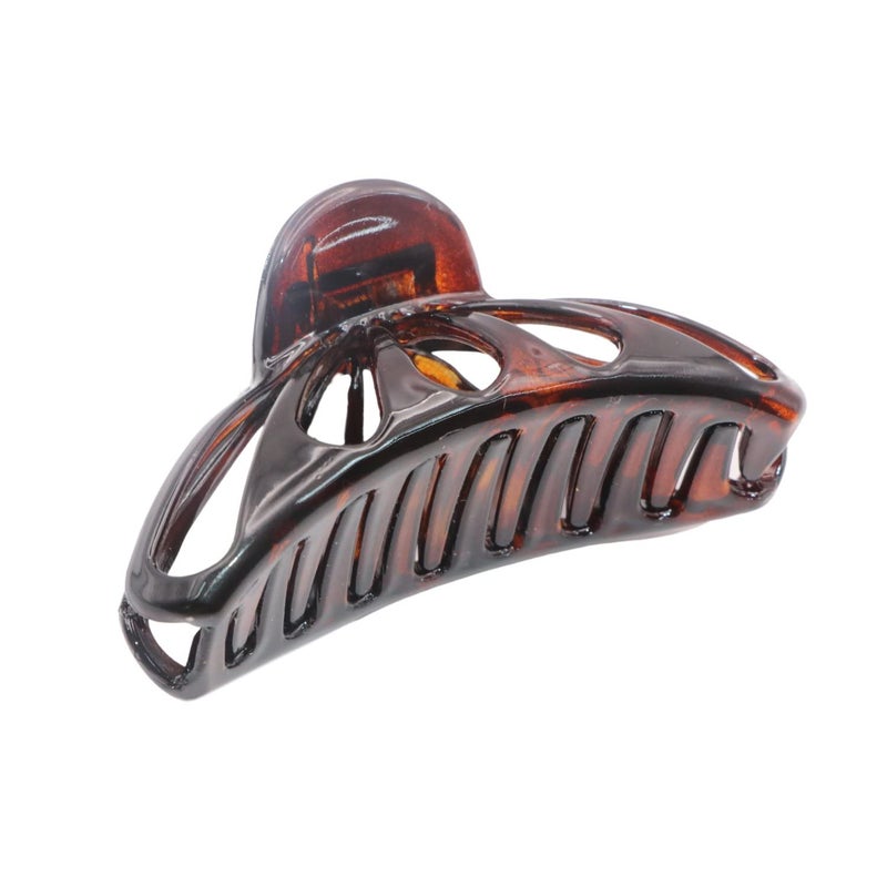 Parcelona French Rain Drop Small 2 34 Inch Celluloid Shell Claw Jaw Hair Clip for Fine Hair Types Shell