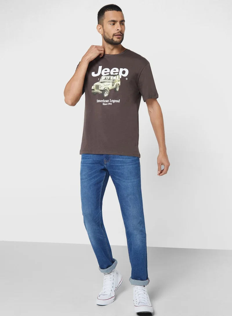 JACK & JONES Jeep Crew Neck T-Shirt