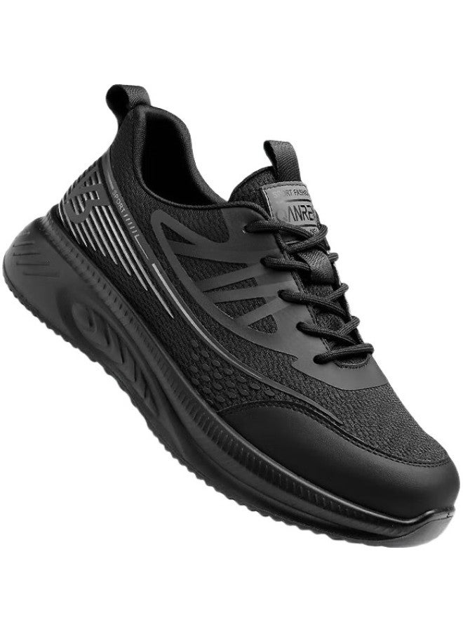 Strongman And Simple Casual Shoes For Men, Breathable And Lightweight Outdoor Sports Shoes Jda73246 Black Size 40 - Image 3