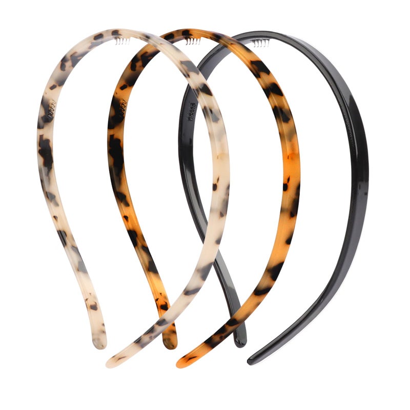 Canitor Sunglasses Headband for Women Wavy Thin Tortoise Shell Headbands Comfortable No-pressure Fashion Headbands Non-slip Headband for Glasses Wearers Hair Accessories - Image 1