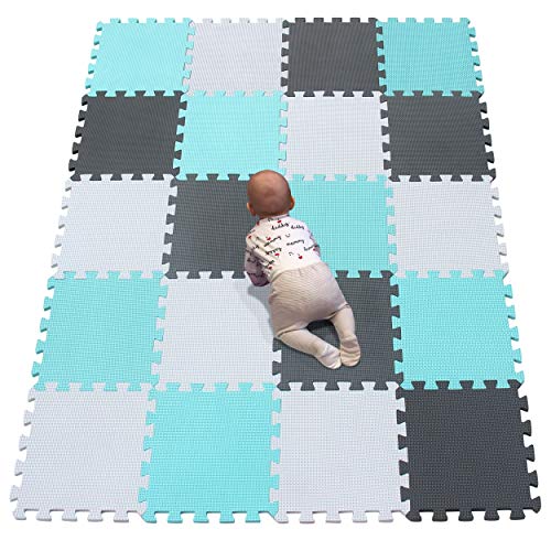 YIMINYUER 20 Tiles 30cm30cm1cm Each Tile Baby Soft Puzzle Play Mats Kids Thick EVA Foam Floor Toddlers  Childrens Soft Interlocking Mat R01R08R12G301020 - Image 1