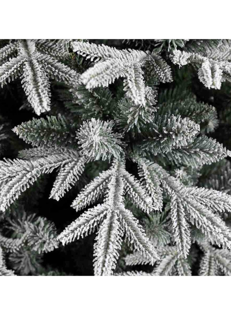 AUTOYSUR White Christmas Tree Flocked Spruce Snowy Holiday Xmas Tree for Home and Office 120cm/ 150cm/ 180cm/ 210cm/ 240cm Tall,Easy Assembly,Metal Stand - Image 5