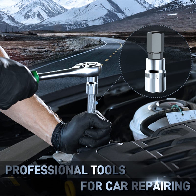 DISEN مجموعة مفاتيح سداسية من 32 قطعة من ديسن، مجموعة مفاتيح ألين بمقاسات SAE وMetric مع صندوق تخزين معزز، فولاذ كروم فاندوم المعالج حرارياً وفولاذ S2 سبائكي - Image 5