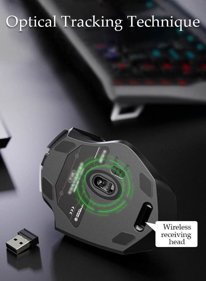 DUNISO Bluetooth Mouse Wireless Mouse with 6 Buttons 3 Adjustable DPI Levels Ergonomic Computer Mouse for Laptop Computer Mac PC Windows Chromebook Notebook - Image 5