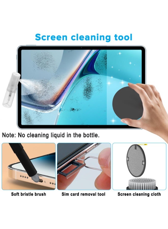 جودي مجموعة تنظيف الأجهزة الإلكترونية 20 في 1، مجموعة تنظيف لوحة المفاتيح، أداة تنظيف محمولة متعددة الوظائف، مناسبة لشاشات الكمبيوتر/سماعات الرأس، والهواتف المحمولة، وأجهزة الكمبيوتر المحمولة، وأجهزة الكمبيوتر المكتبية، وسماعات الرأس التي تعمل بتقنية البلوتوث (أسود) - Image 5