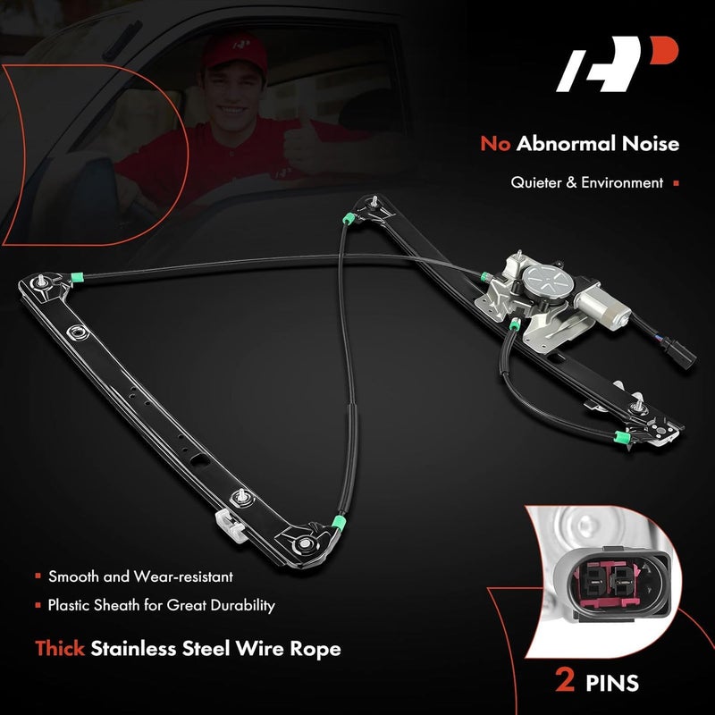 A-Premium Power Window Regulator with Motor for BMW E53 X5 2000-2006 Front Left Driver Side - Image 5