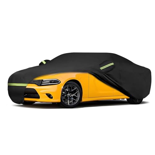 ATBKJ Waterproof Car Covers Fit for 2006-2025 Dodge Charger(Black) Custom Heavy Duty Waterproof All Weather Protection Outdoor - Image 1