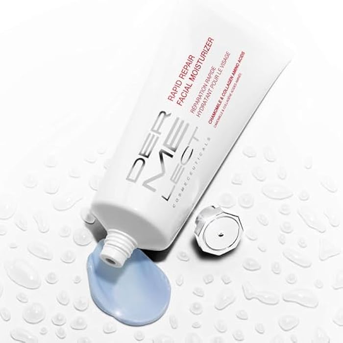 Dermelect Rapid Repair Facial Moisturizer for Face Anti Aging Cream with Chamomile Azulene Collagen Avocado Oil Grape Seed, Hydrating for Sensitive Skin Dryness Dullness Fine Lines & Wrinkles 3.3 oz - Image 3