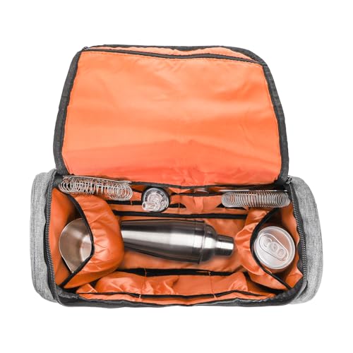 WUWEOT Travel Bartender Bag, Portable Bar Bag, Mixology Bartending Backpack with Padded Compartments and Handle for Tools Set Storage Cocktail Shaker and Wine Bottle Carrier - Image 4