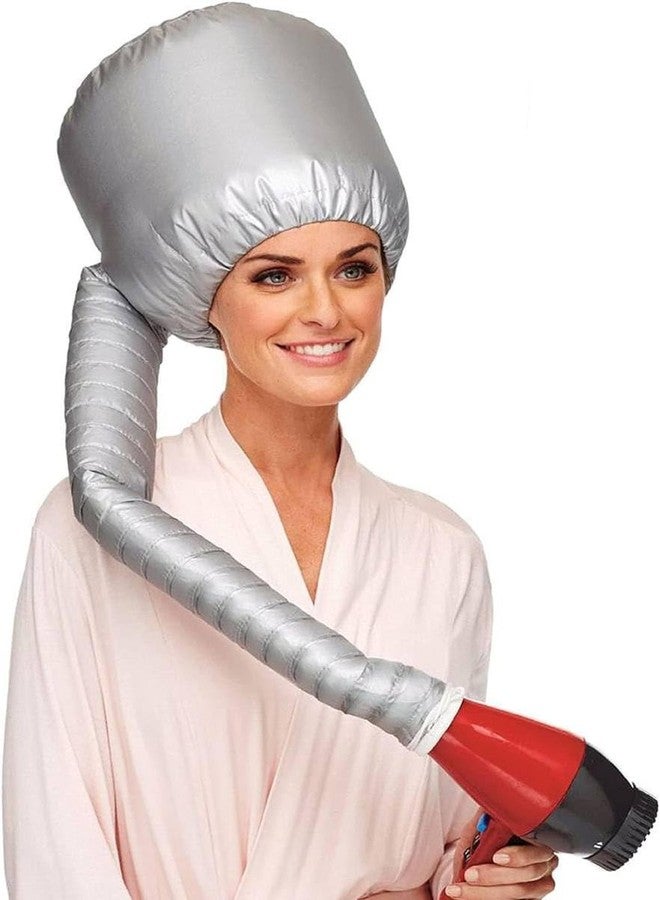 OMKRUSH Hair Dryer Cap Bonnet Hood Nylon Cap Hair Styling and Drying Hair Dryer Bonnet with Chin Strap and Longer Extended Hose More Easy to Enjoy Styling Thermal Treatment Cap - Image 1